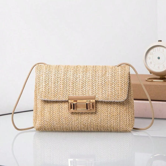 Cartera Crossbody Tipo Rattan