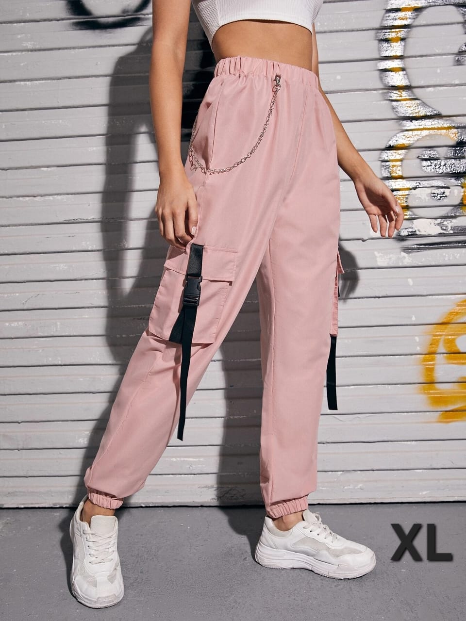 Pantalon Deportivo Rosa - Talla XL