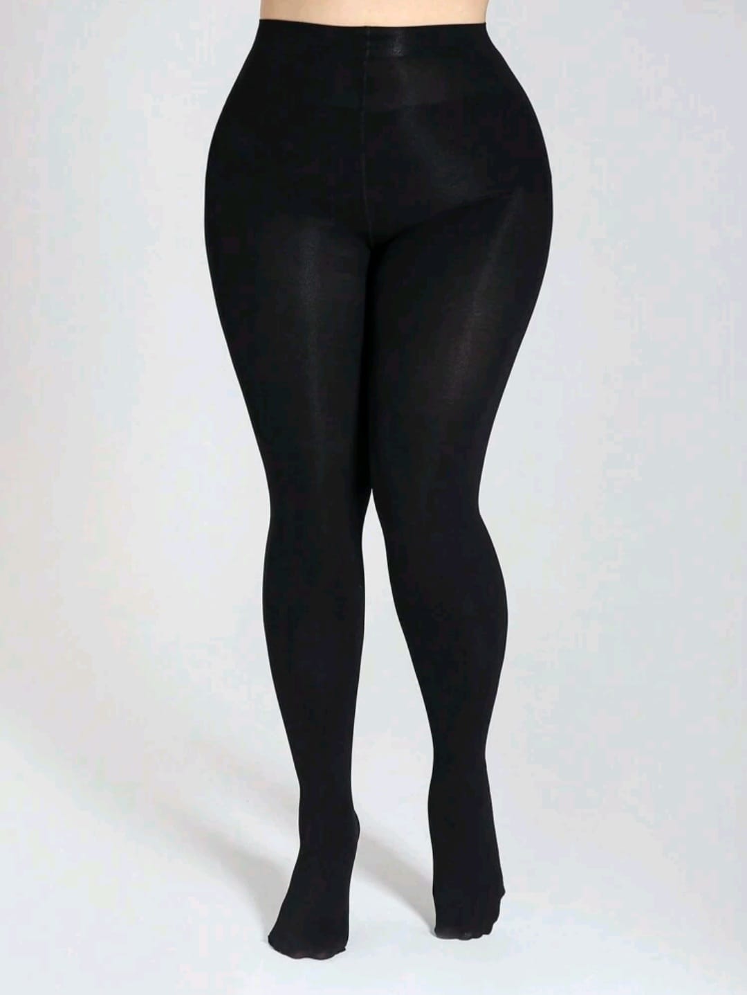 Medias Negras - Tela Gruesa - Transparenta Poco - Talla L - XL