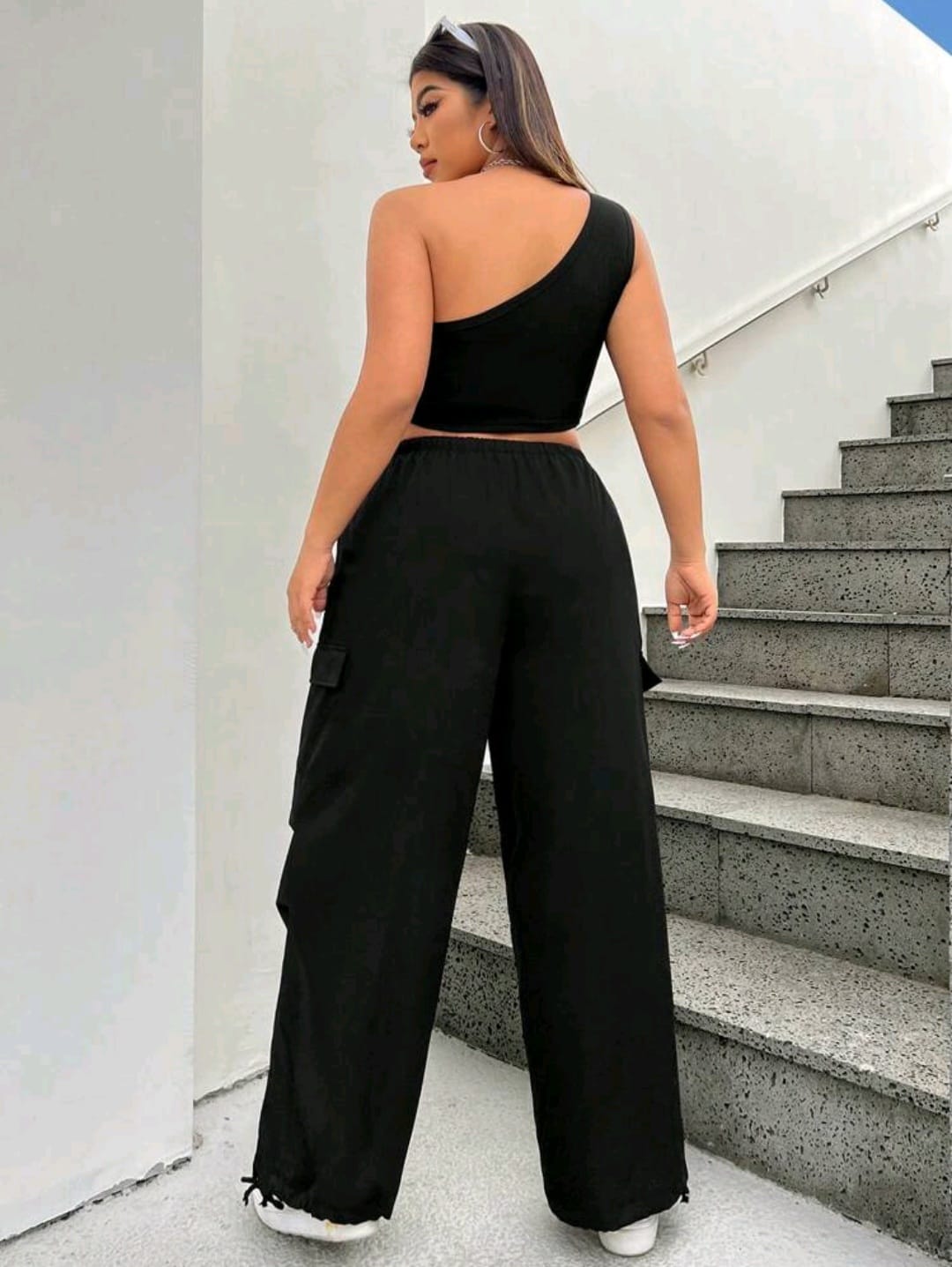 Coordinado Negro - Stretch - Talla 1XL