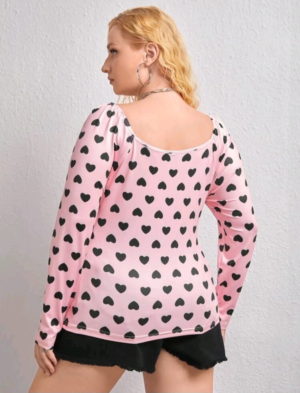 Top Polka Dot Rosa - Stretch - Talla XL