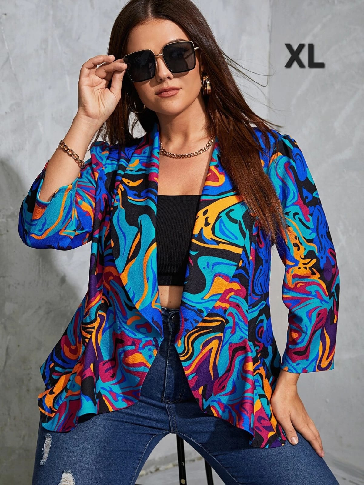 Blazer Abstracto - Stretch - Talla XL