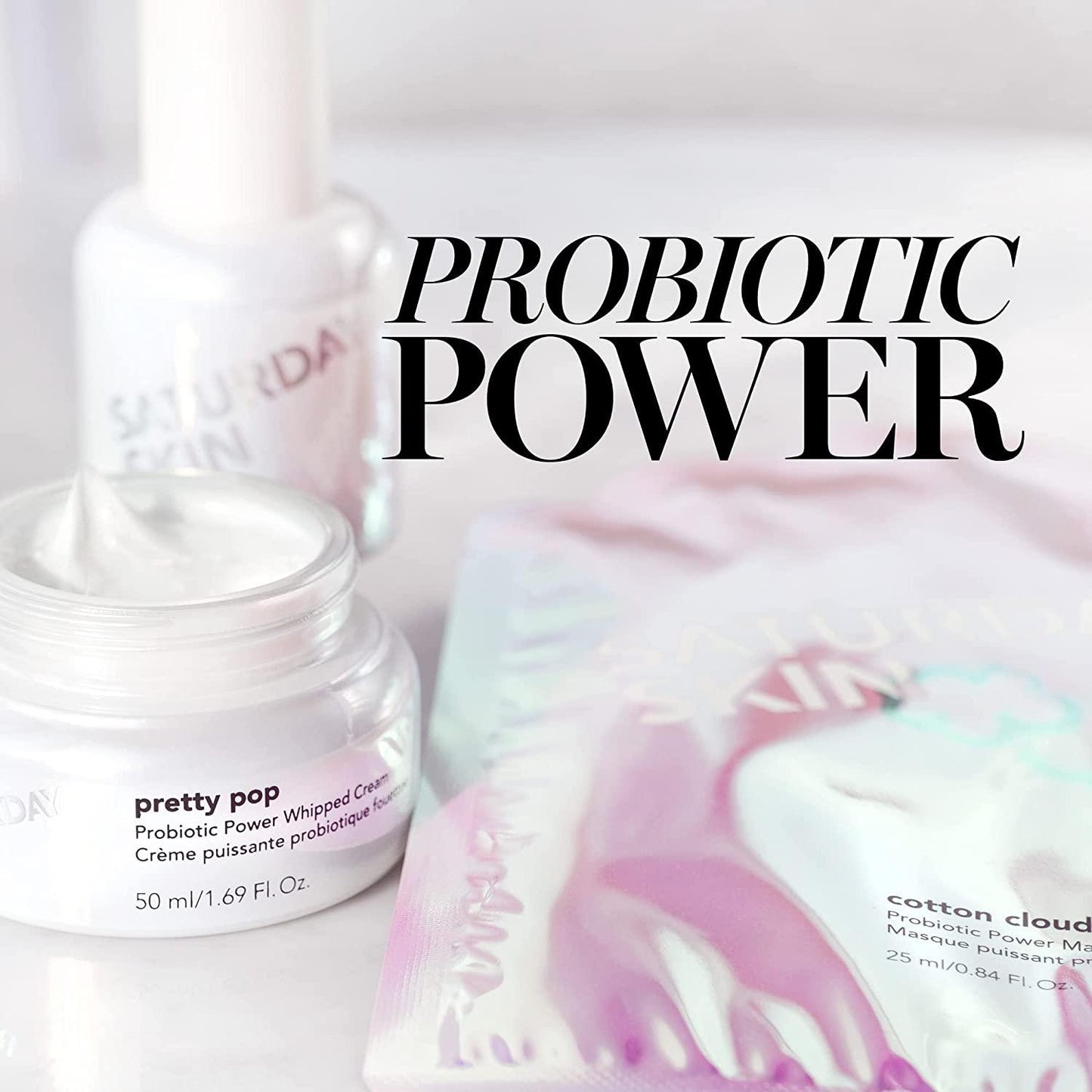 Saturday Skin Pretty Pop Probiotic Power Whipped Cream 50ml - Crema Poderosa con Probioticos.- Producto Coreano