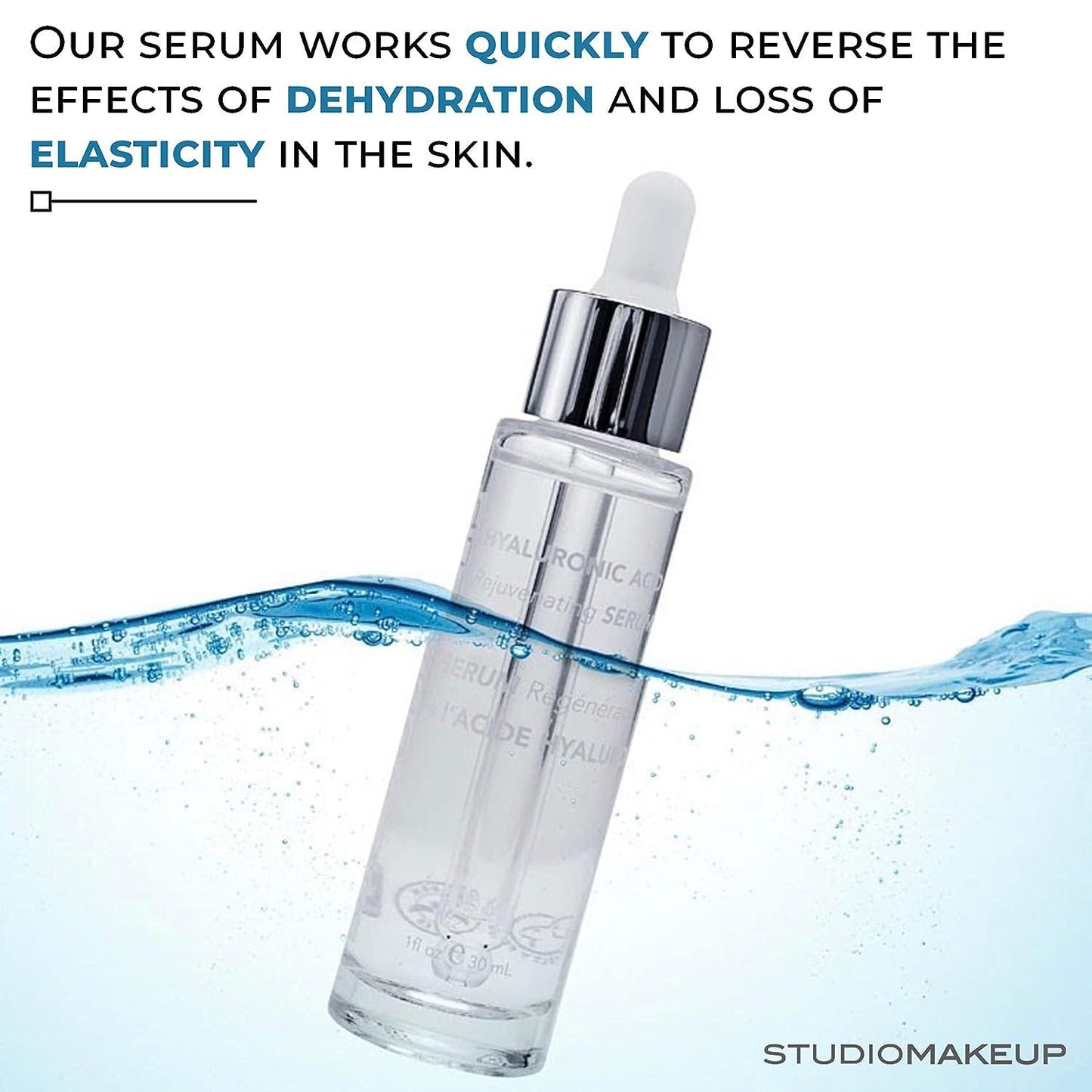 Studiomakeup Hyaluronic Acid Rejuvenating Serum 30ml - Suero Rejuvenecedor de Acido Hialurónico. (Copia)