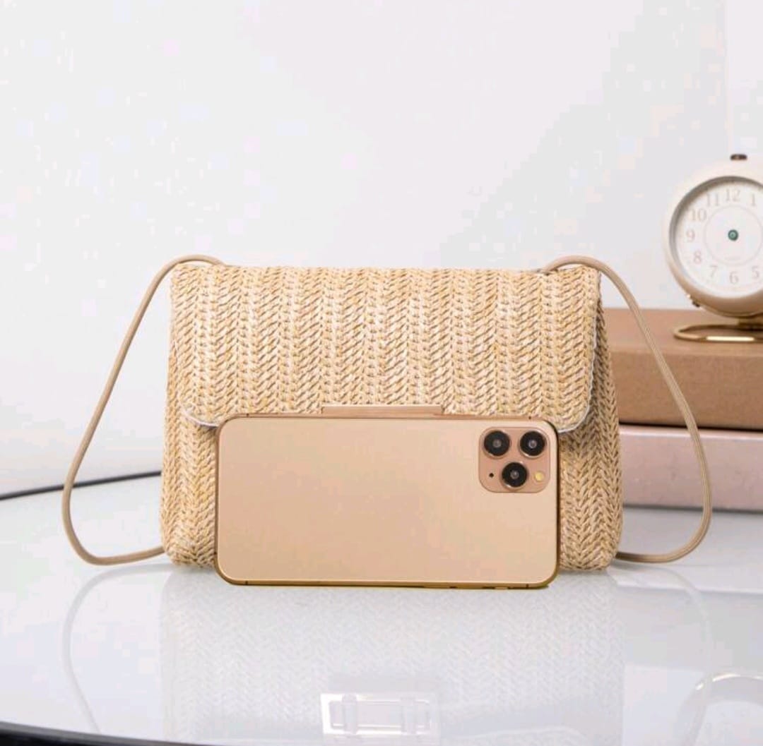 Cartera Crossbody Tipo Rattan