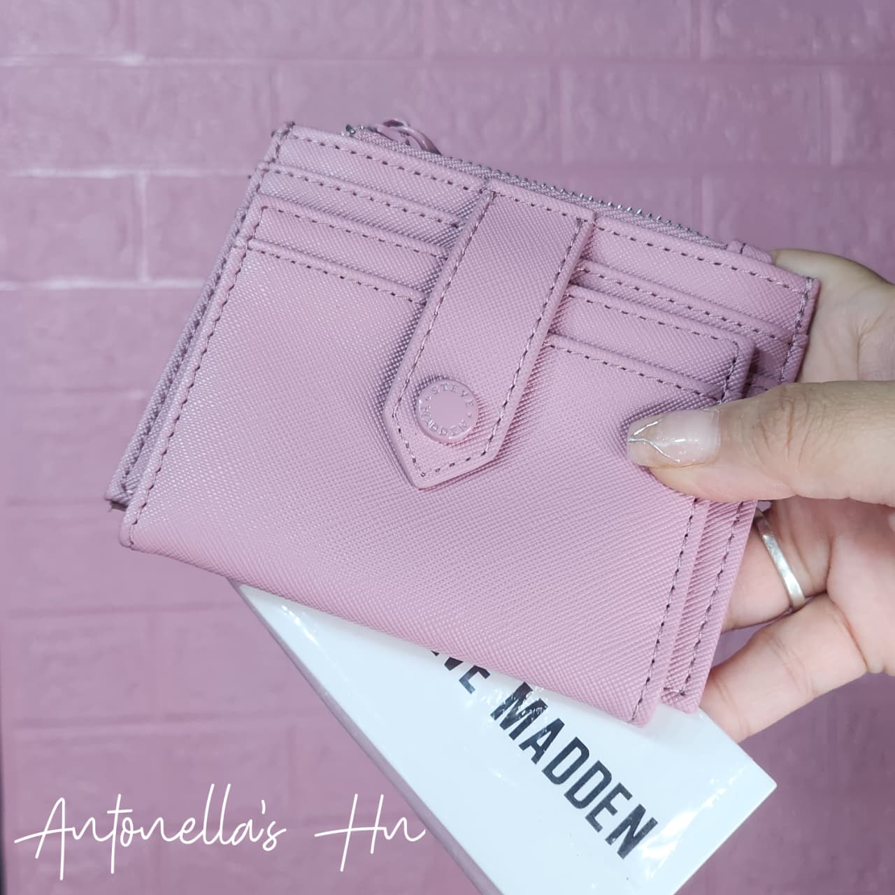 Steven Madden Tarjetero - Monedero Color Rosa Nude