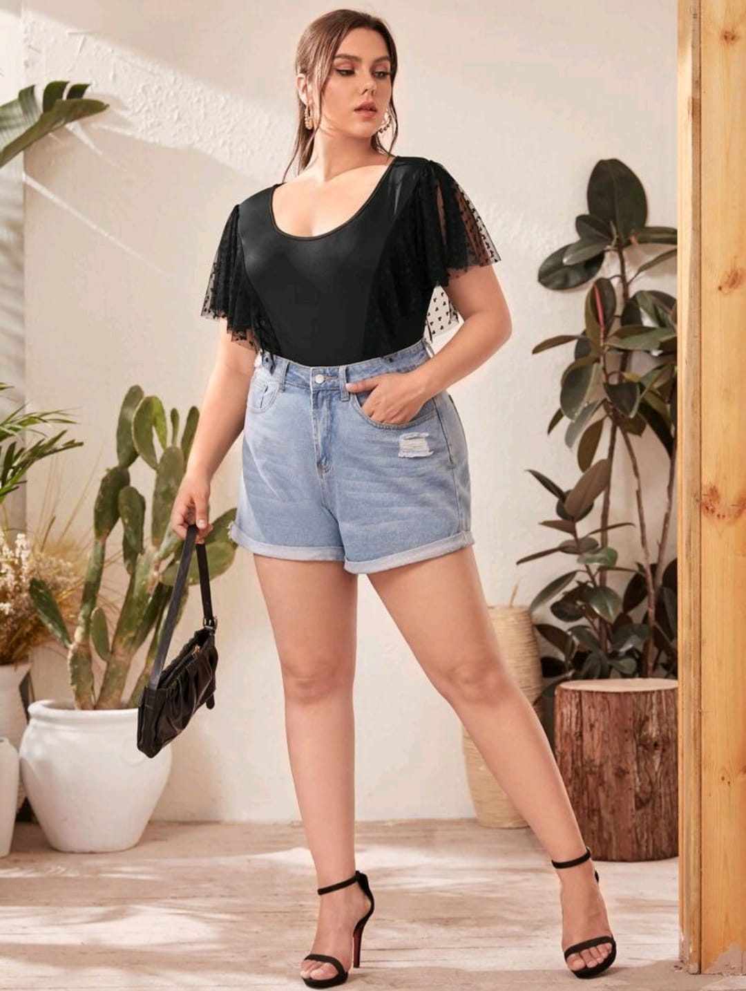 Leotardo Negro - Stretch - Talla 3XL