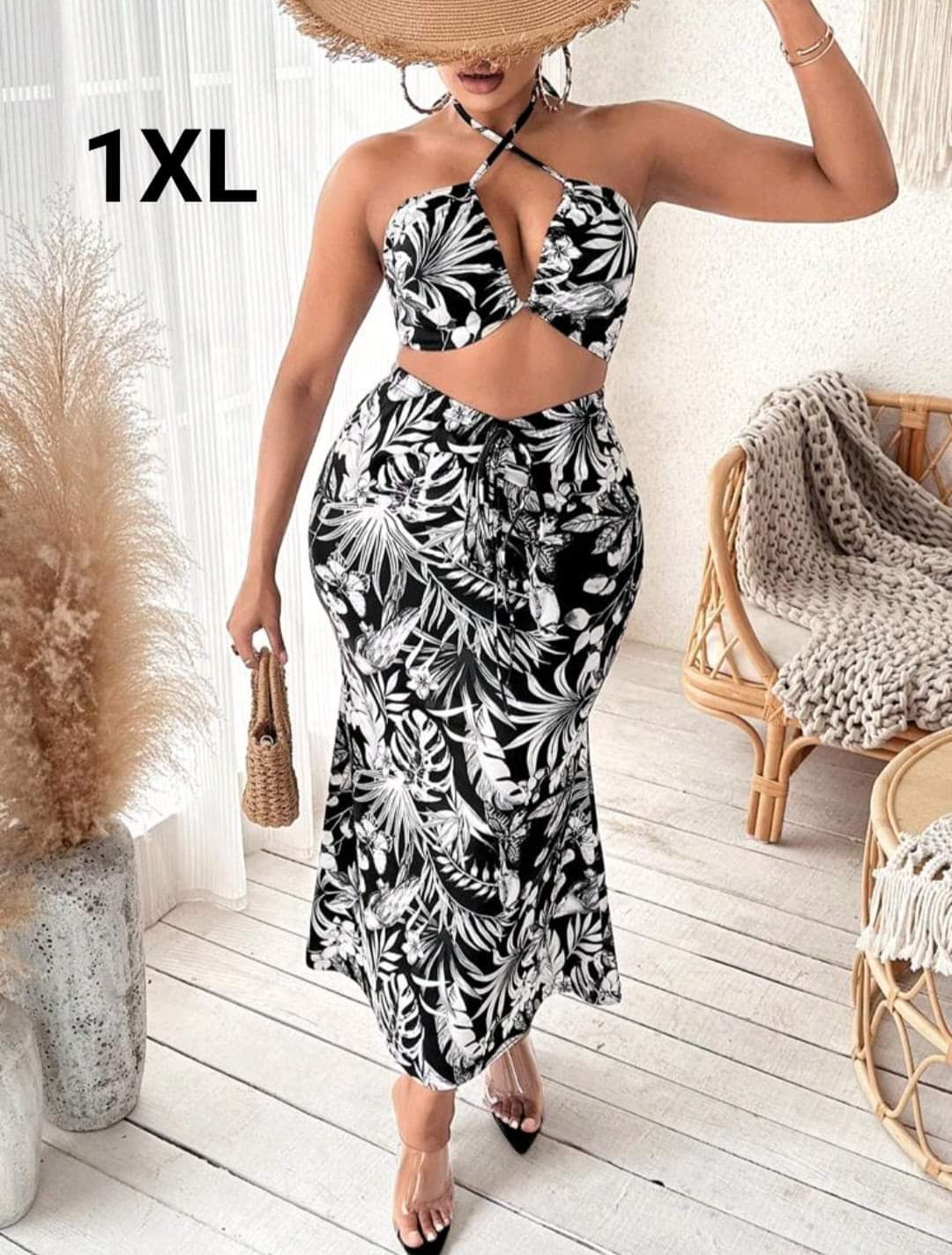 Coordinado Tropical - Stretch - Talla 1XL