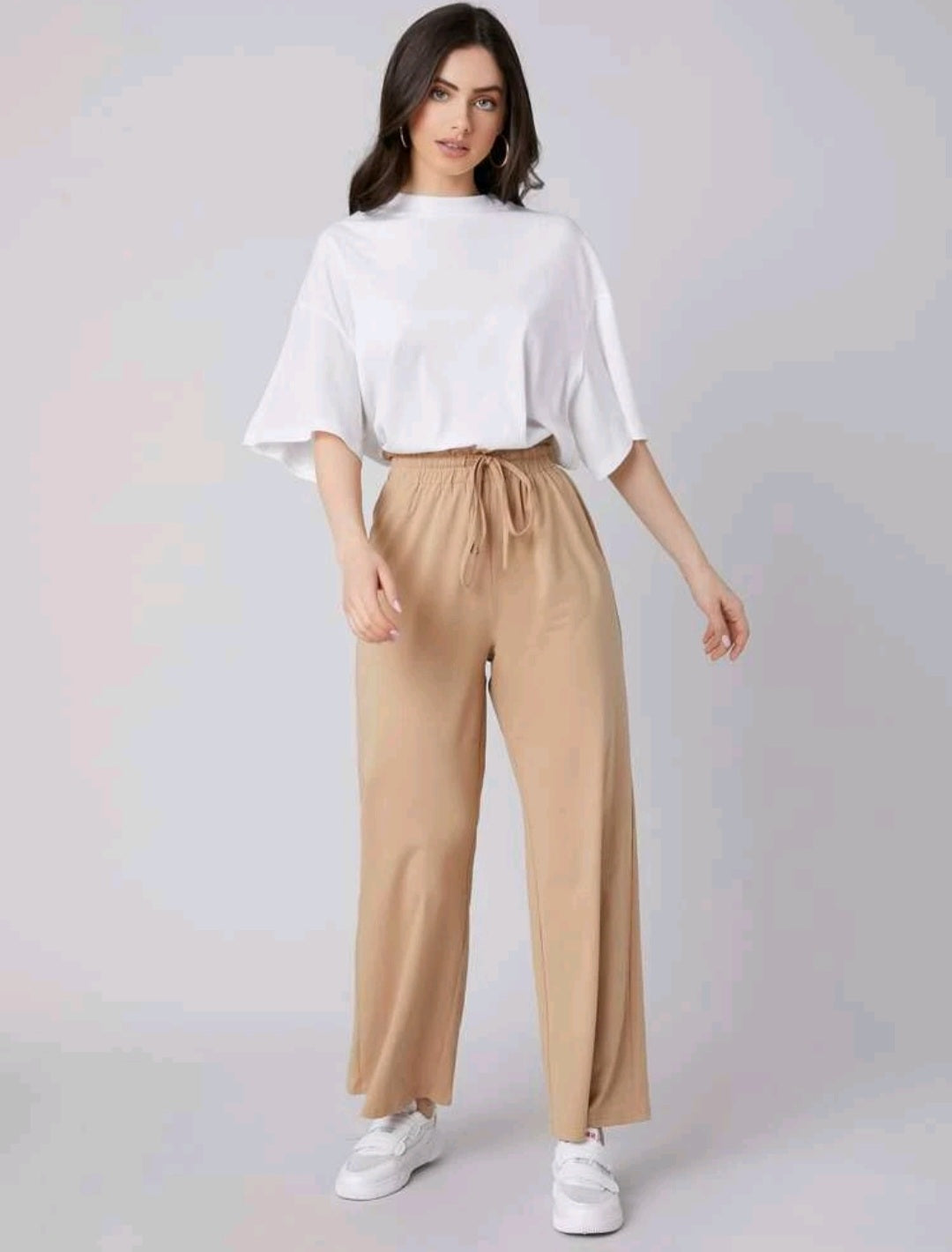 Top Blanco - Stretch - Unitalla Oversize Queda L - XL