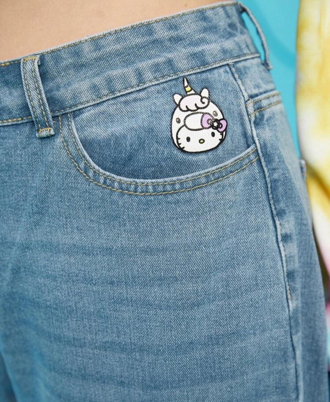 Pantalon Jean Hello Kitty - No Stretch - Talla 3XL