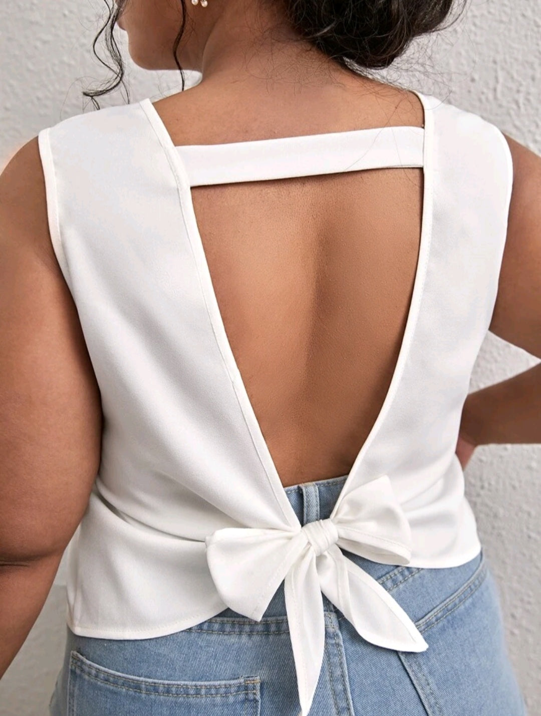 Top Blanco - Stretch - Talla 2XL