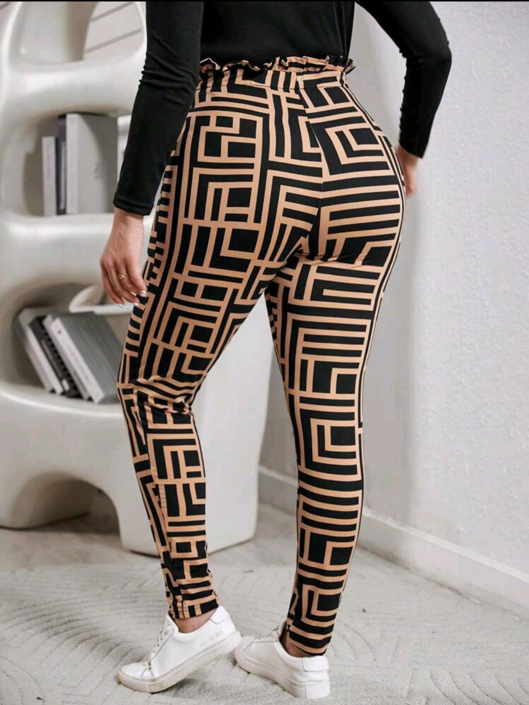 Pantalon a Cuadros - Stretch - Talla XL