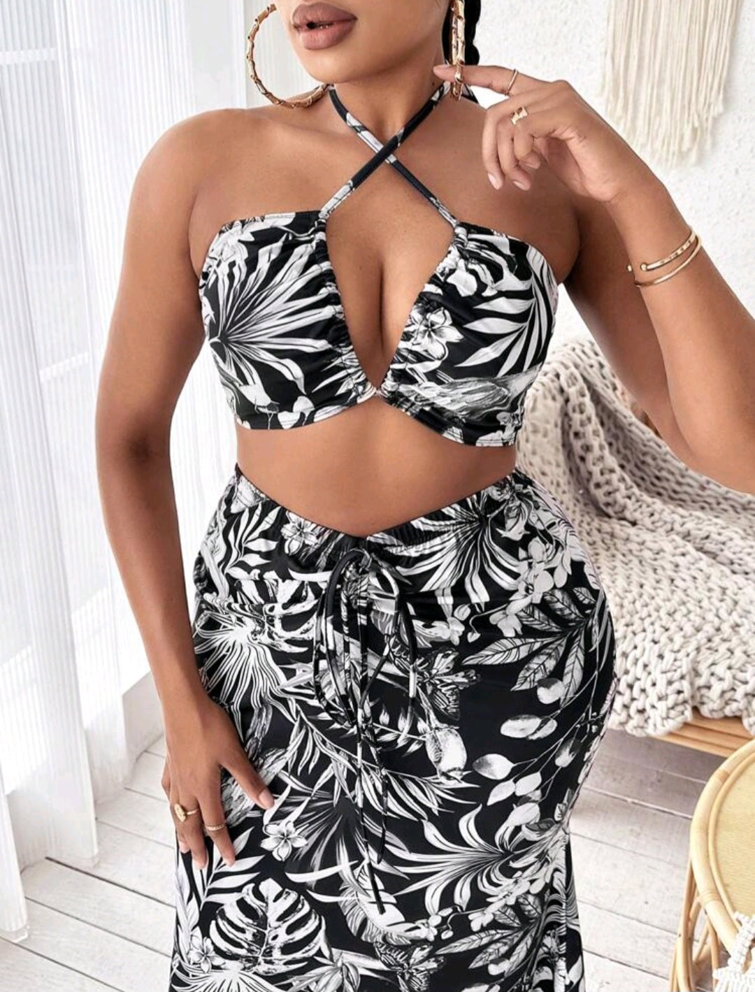 Coordinado Tropical - Stretch - Talla 1XL