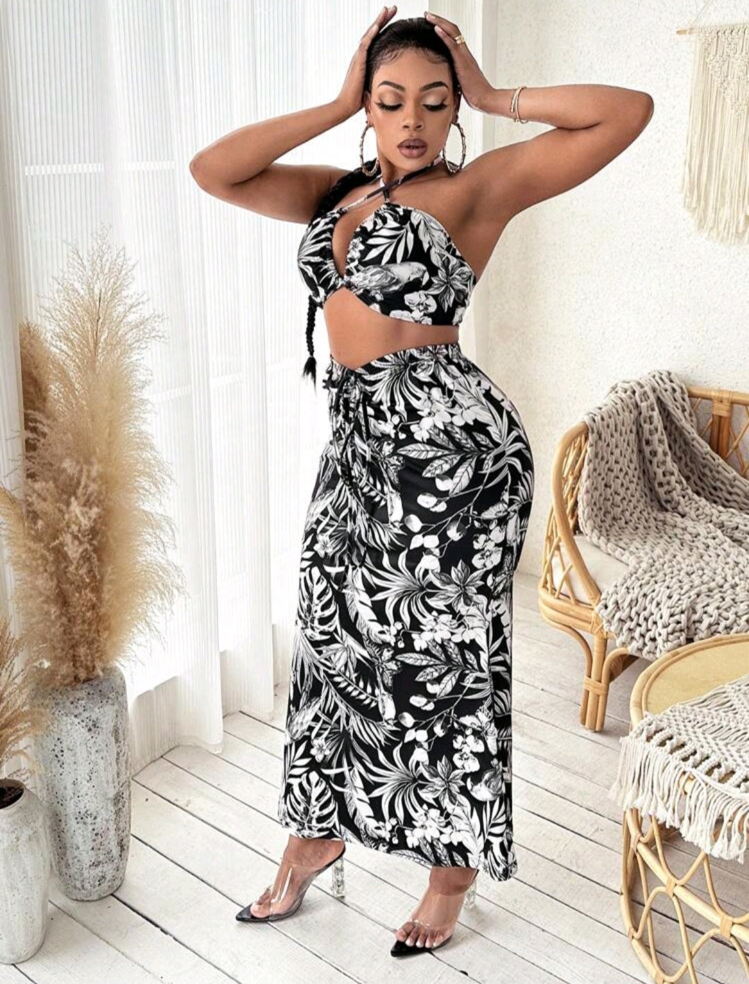 Coordinado Tropical - Stretch - Talla 1XL