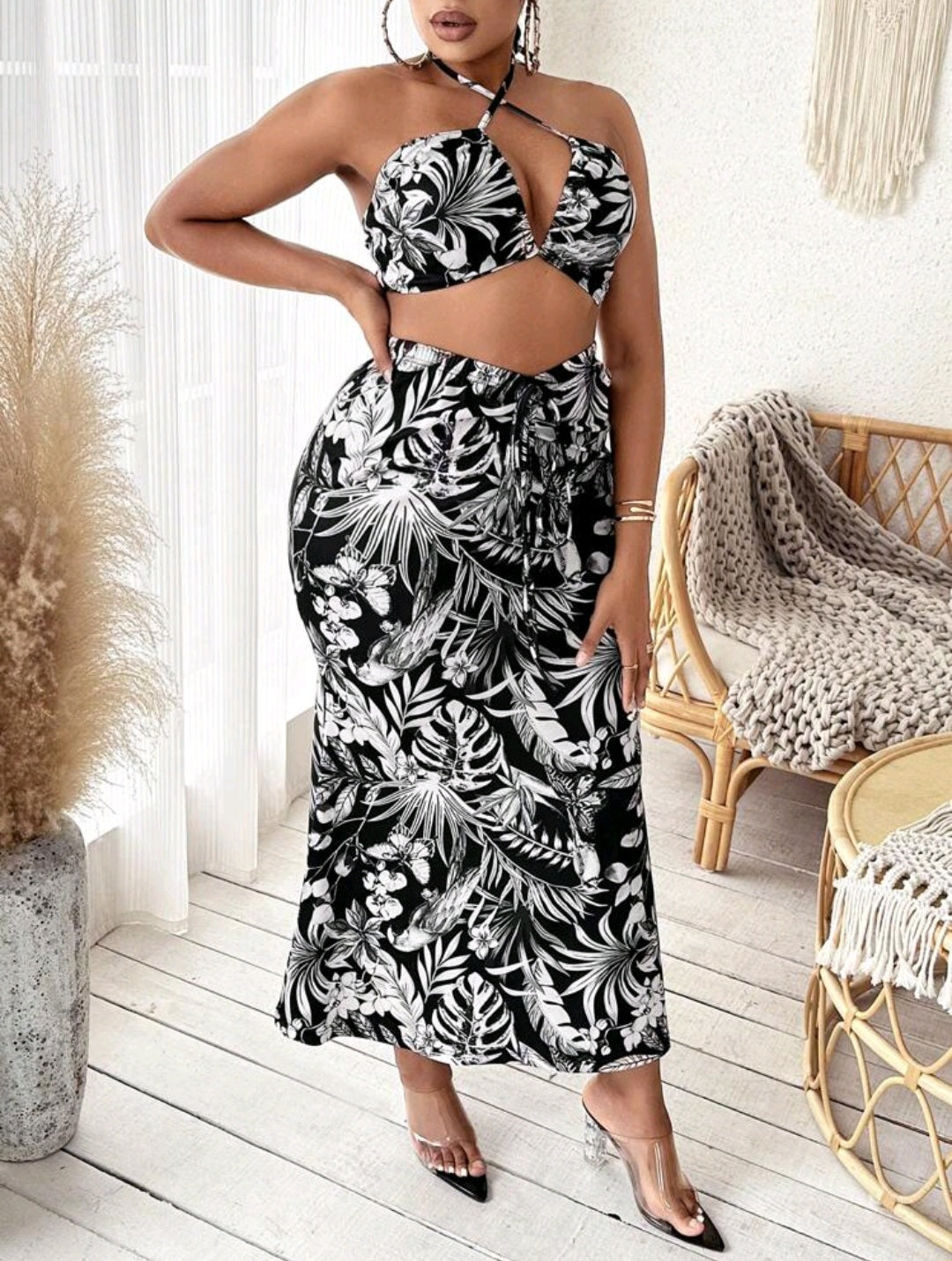 Coordinado Tropical - Stretch - Talla 1XL