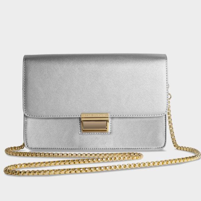 Katie Loxton Anya Bolso - Clutch Plateada
