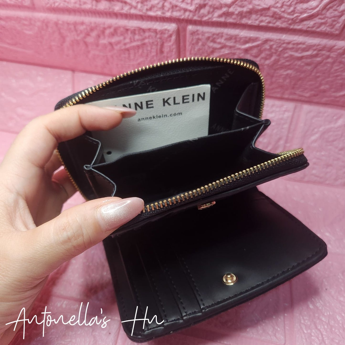 Anne Klein Monedero Color Beige/Negro