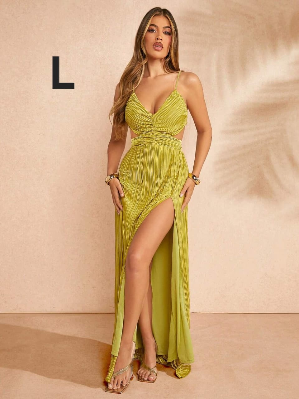Vestido Verde - Stretch - Talla L Queda XL
