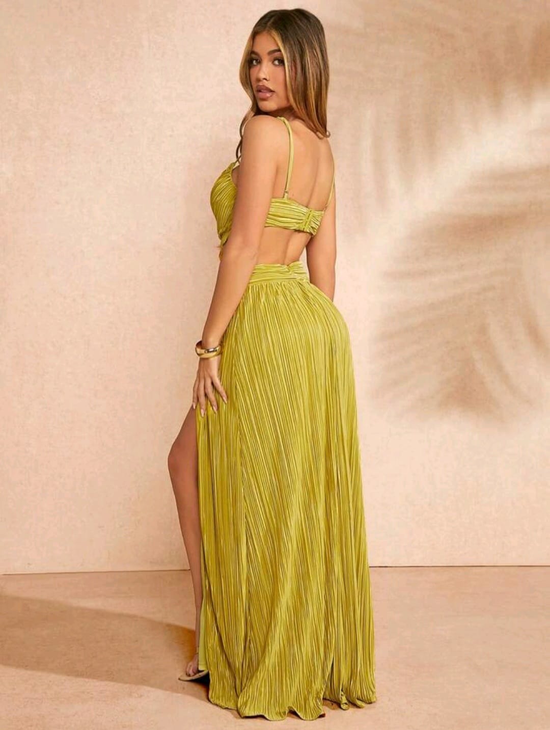 Vestido Verde - Stretch - Talla L Queda XL