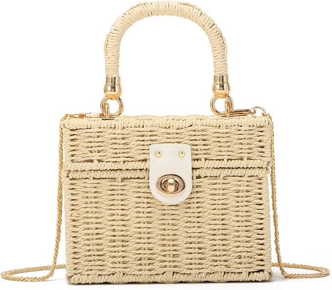 Cartera Crossbody Tipo Rattan