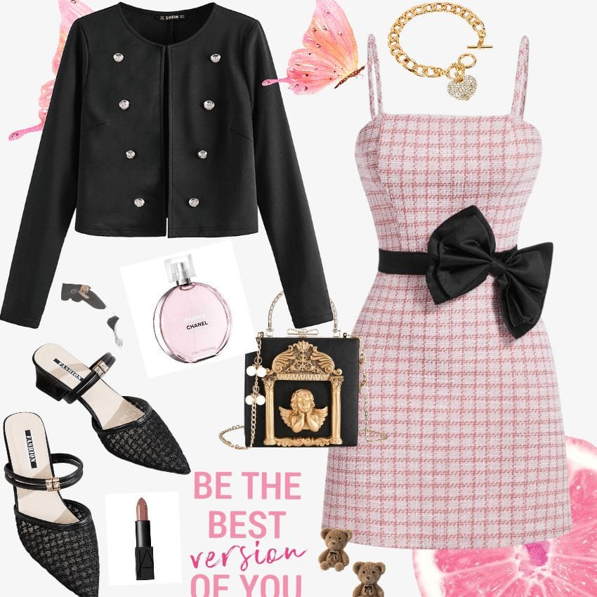 Vestido Rosa - No Stretch - Talla XL