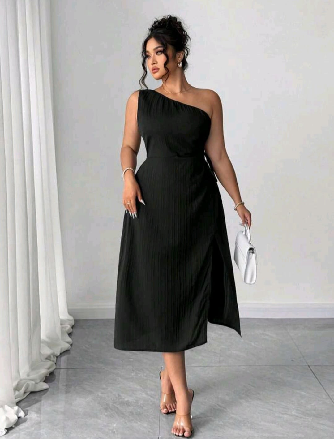 Vestido Negro - Stretch - Talla XL