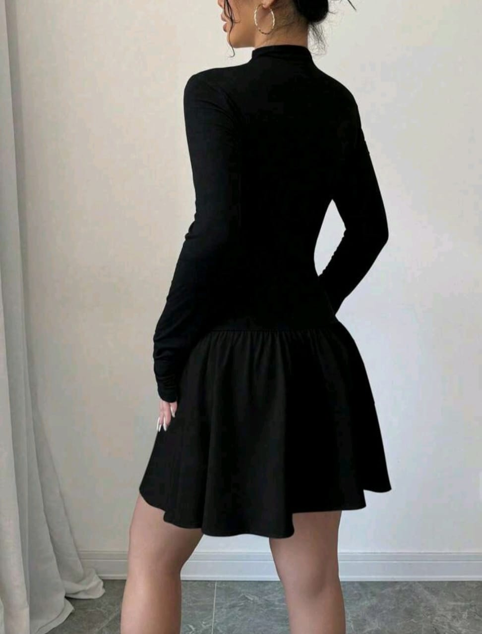 Vestido Negro - Stretch - Talla XL