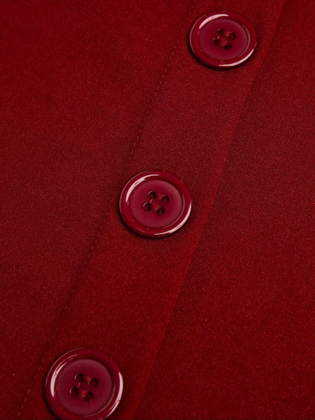 Vestido Rojo Vino - Borgoña - Stretch - Talla XL