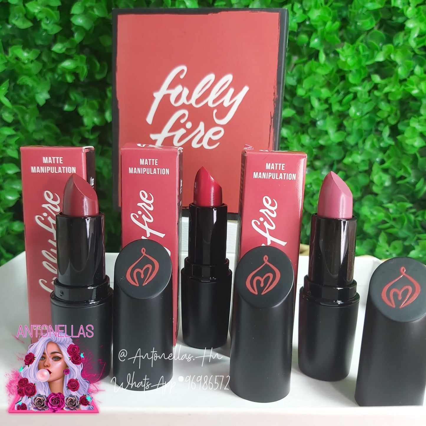 EXPENSIVE HABITS Fully Fire Expensive Habits Lipstick Set FULL SIZE- Lipstick Trio Set Matte