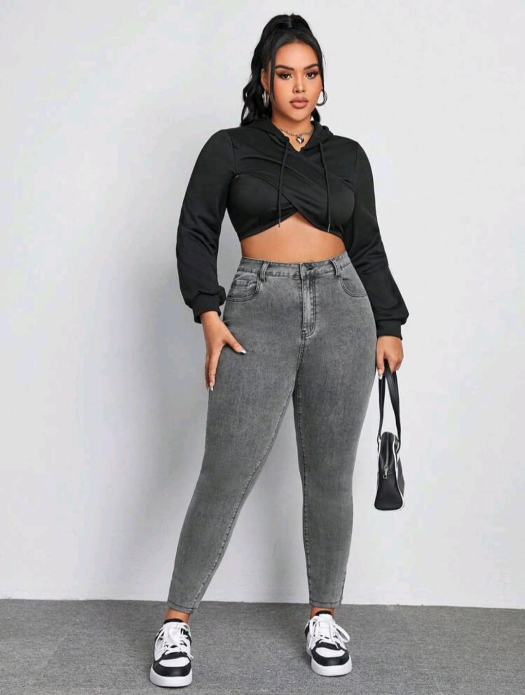 Pantalon Jean Gris - Stretch - Talla XL