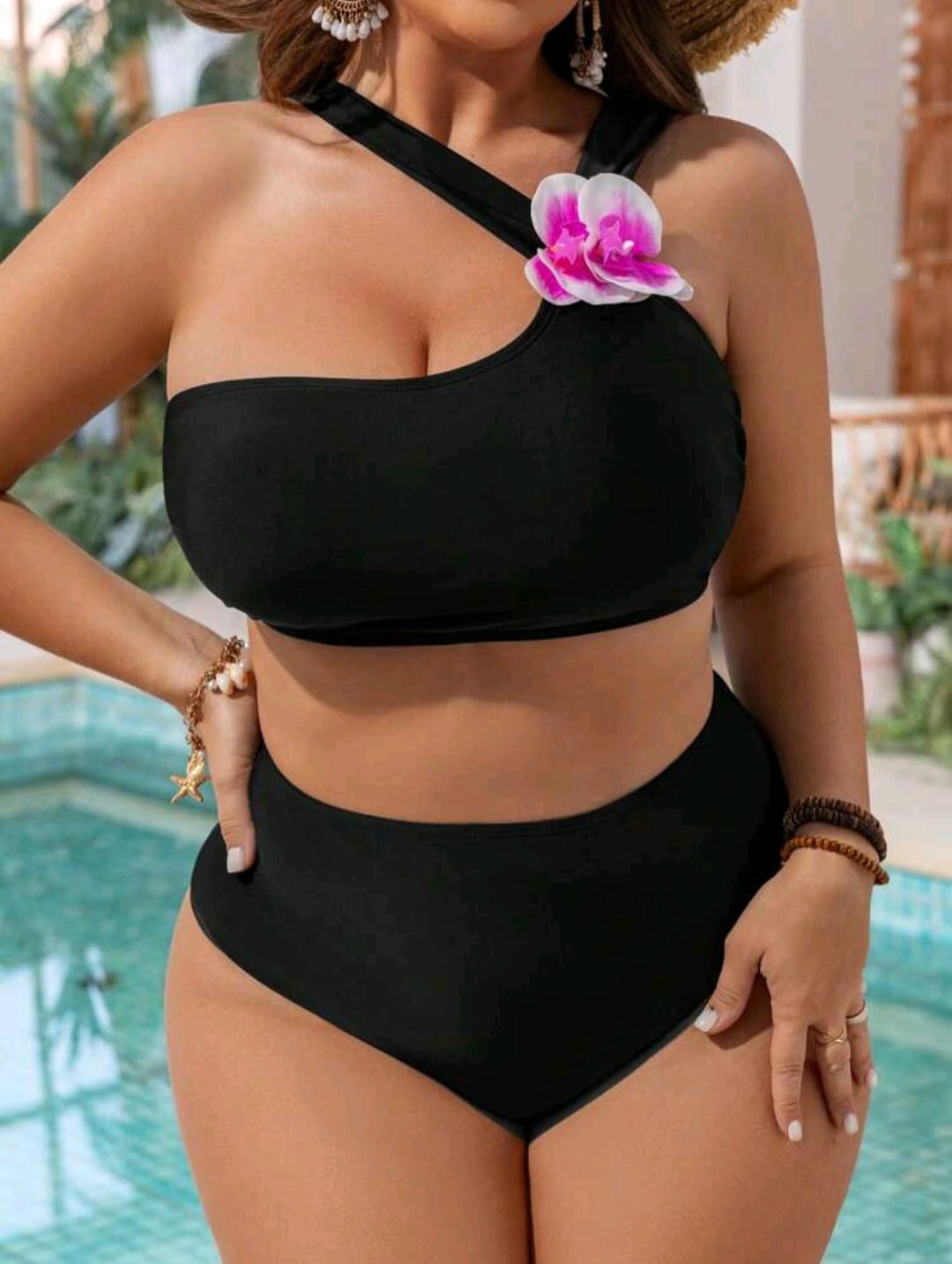 Traje de Baño Negro 2 Pzas - Stretch - Talla XL