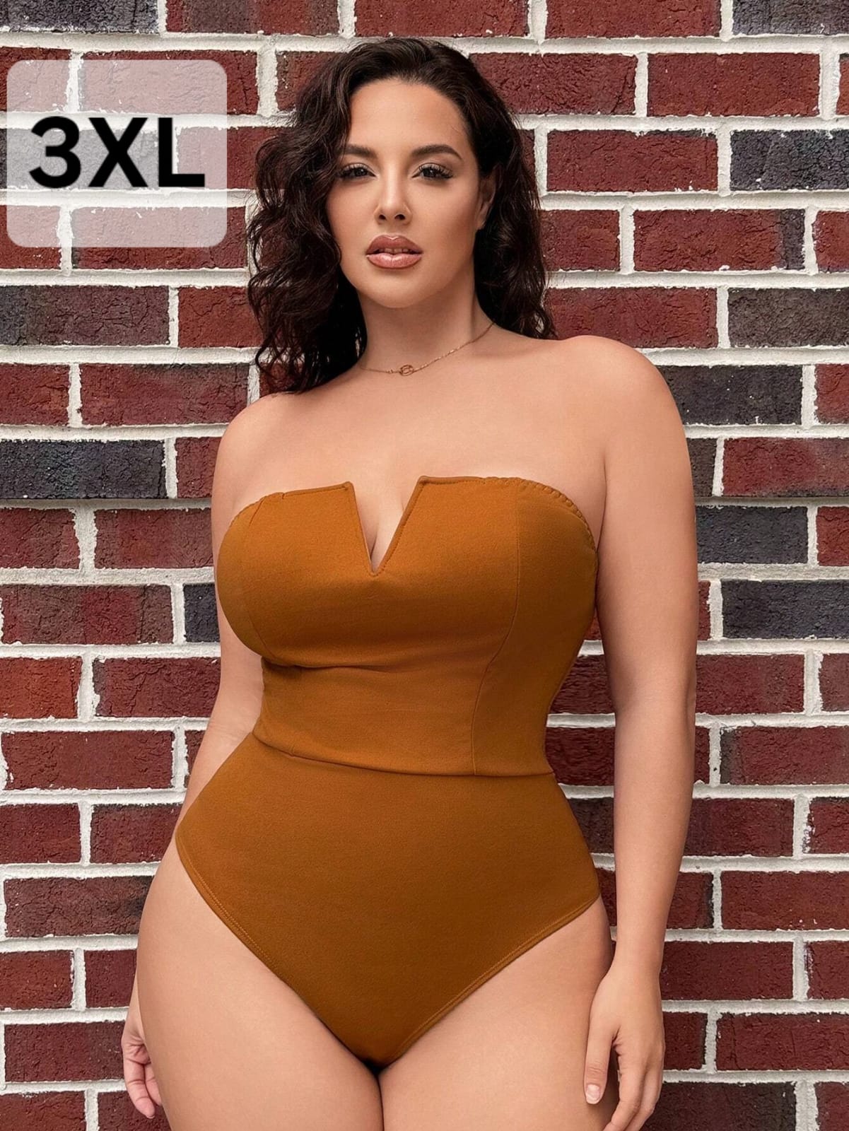 Leotardo Mostaza - Stretch - Talla 3XL