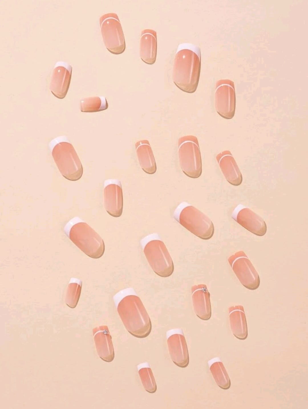 Set de Uñas con Diseño Diamante