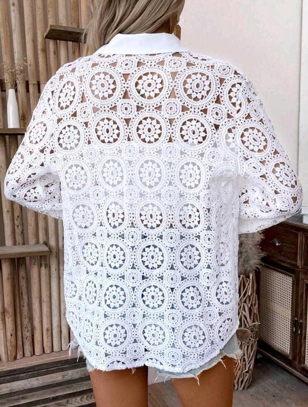 Top Blanco - No Stretch - Talla XL