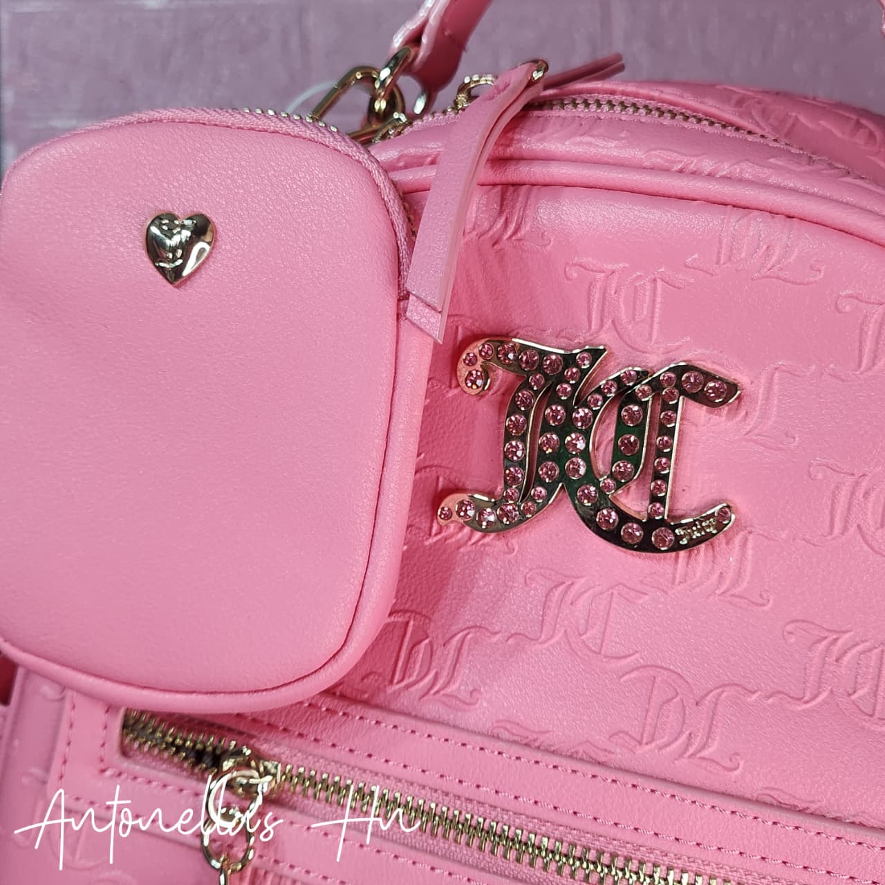 Juicy Couture Mochila y Monedero en Set Color Fuscia