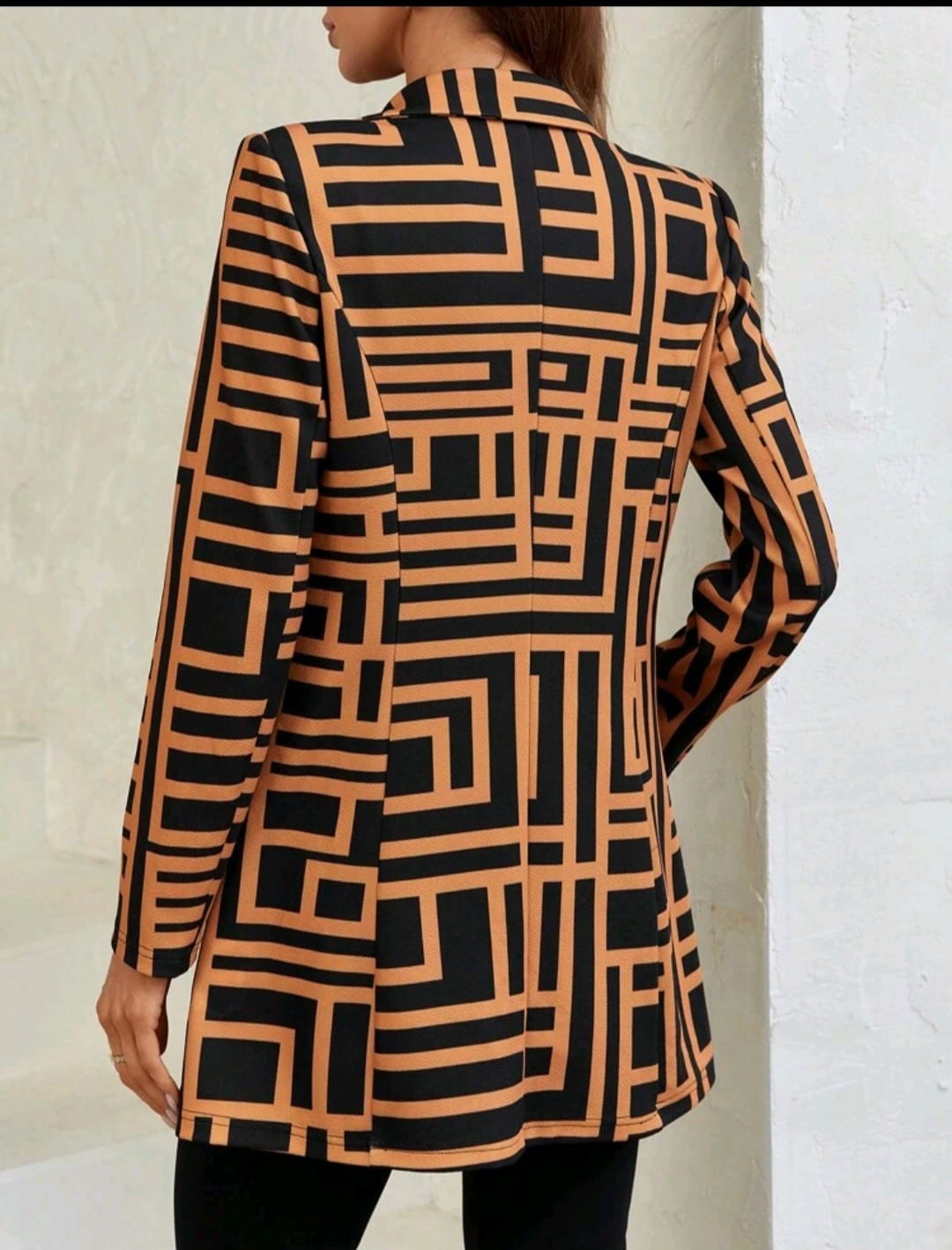 Blazer A Cuadros - Stretch - Talla XL