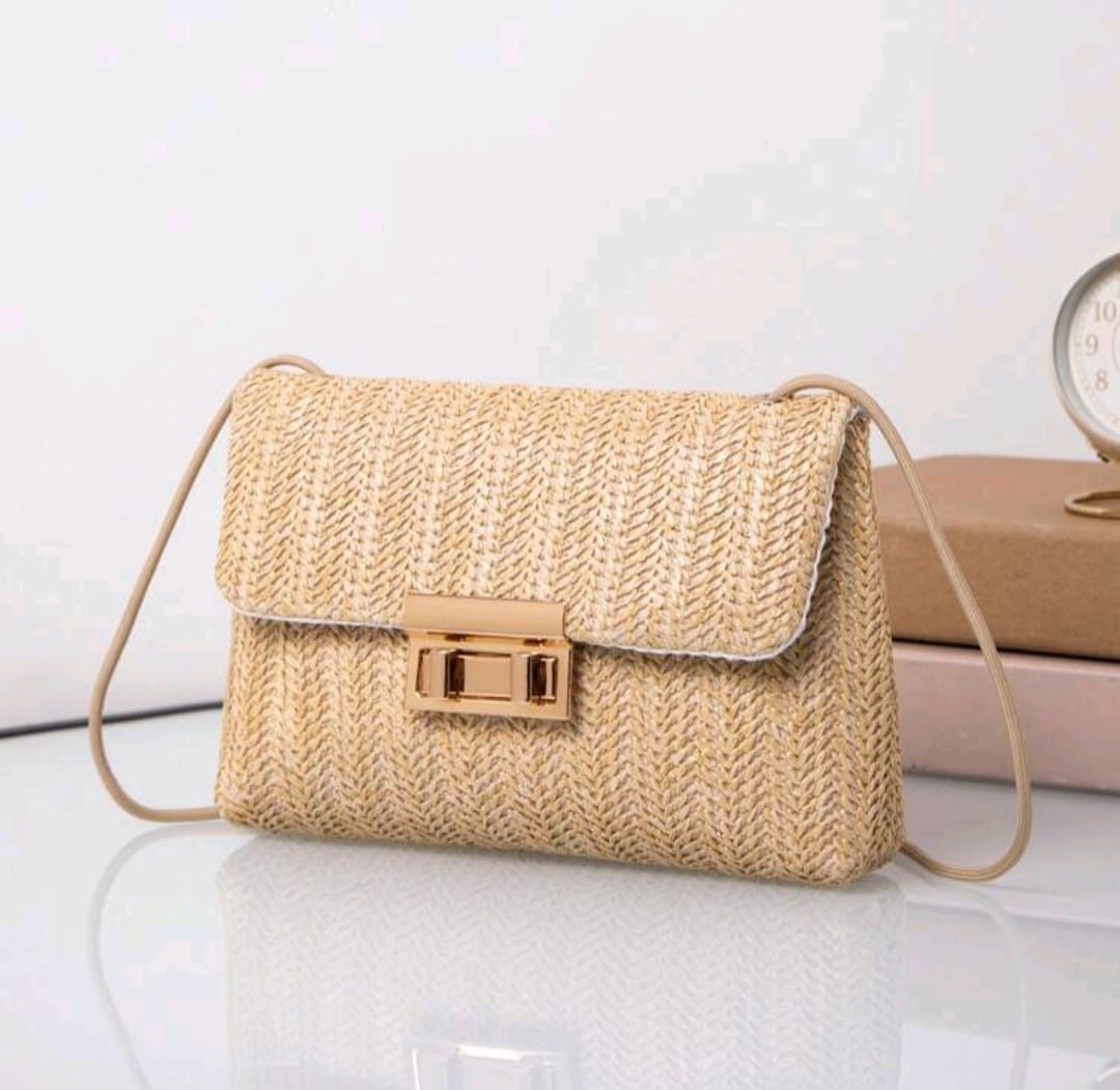 Cartera Crossbody Tipo Rattan