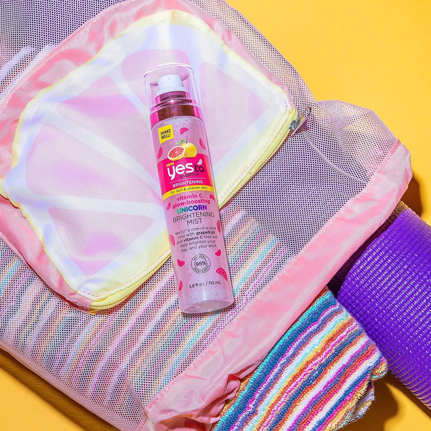 Yesto Vitamin C Glow-Boosting Unicorn Brightening Mist 112ml- Bruma Iluminador de Vitamina C