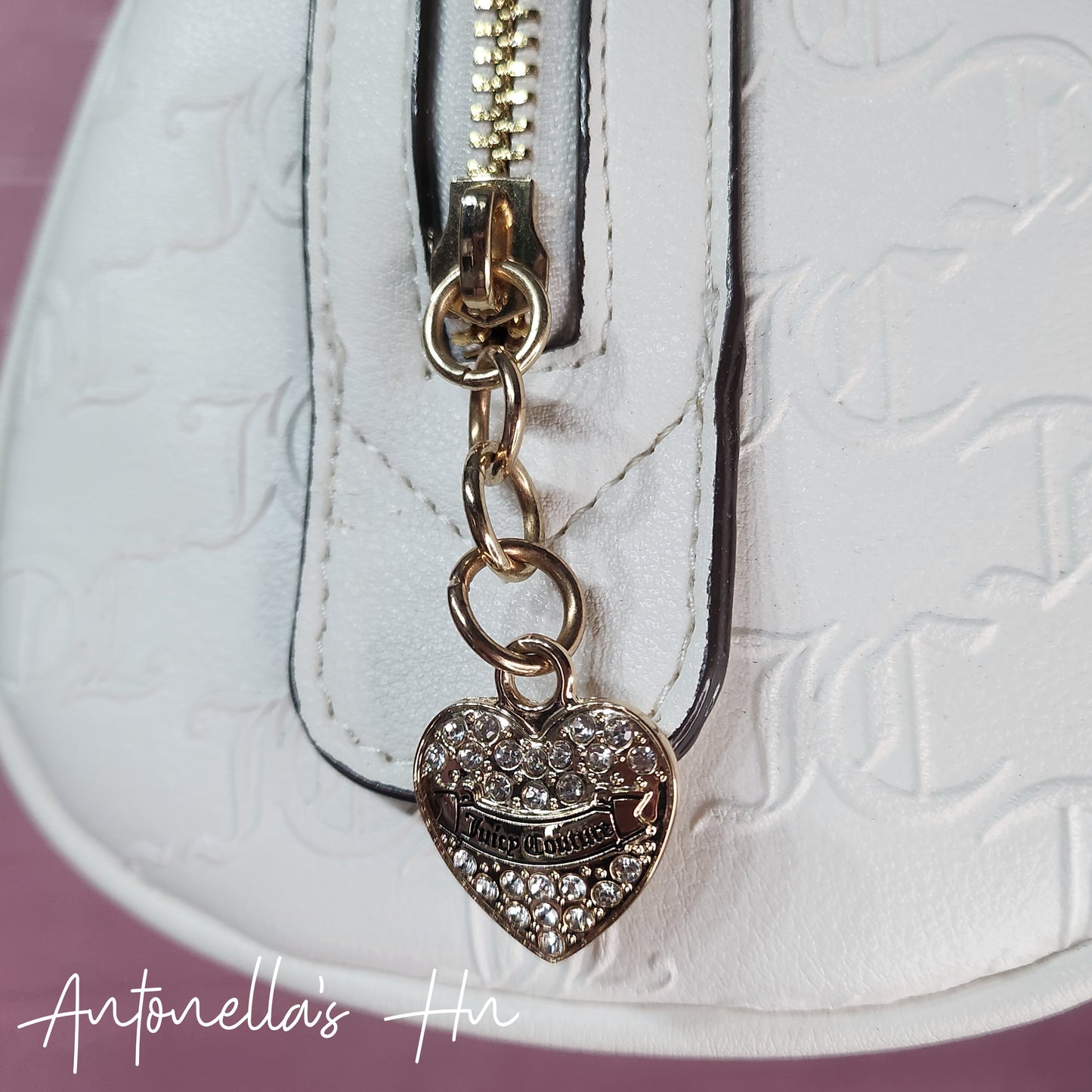 Juicy Couture Set Cartera y Monedero Color Blanco