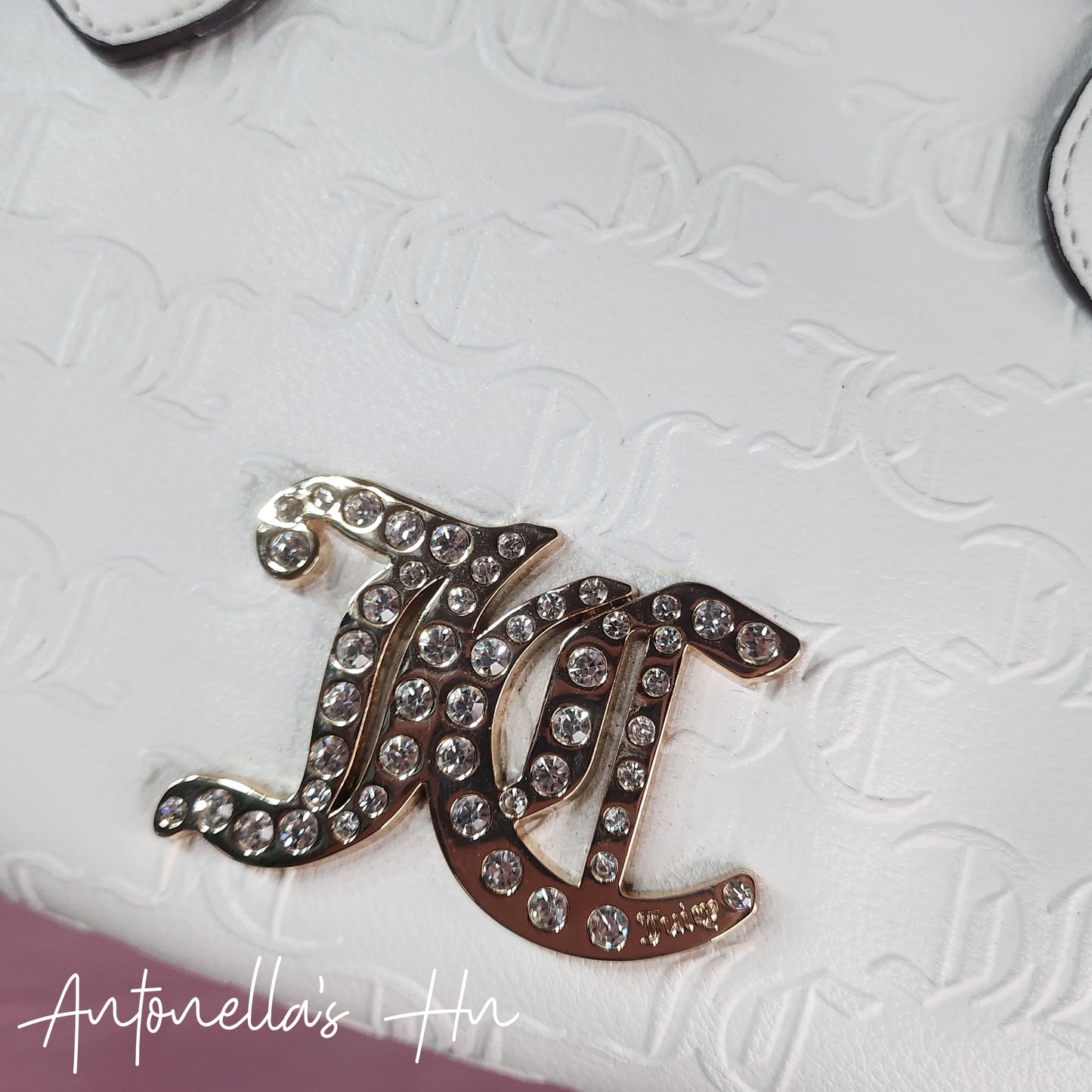 Juicy Couture Set Cartera y Monedero Color Blanco