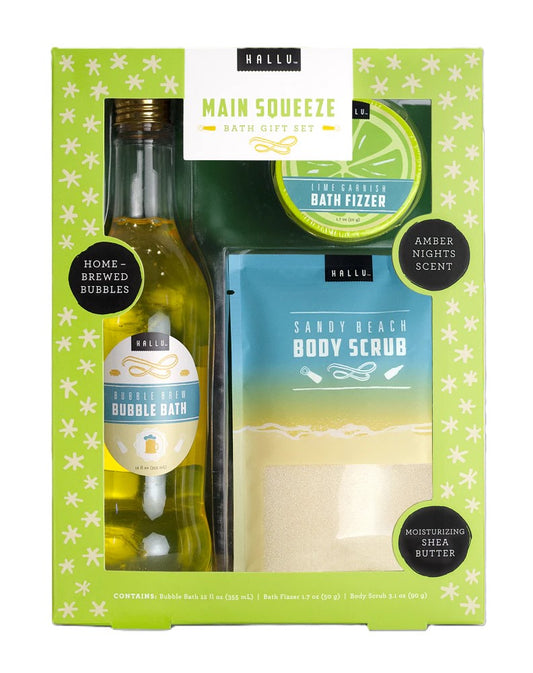 HALLU Main Squeeze Bath Gift Set - Set de Baño para Regalo