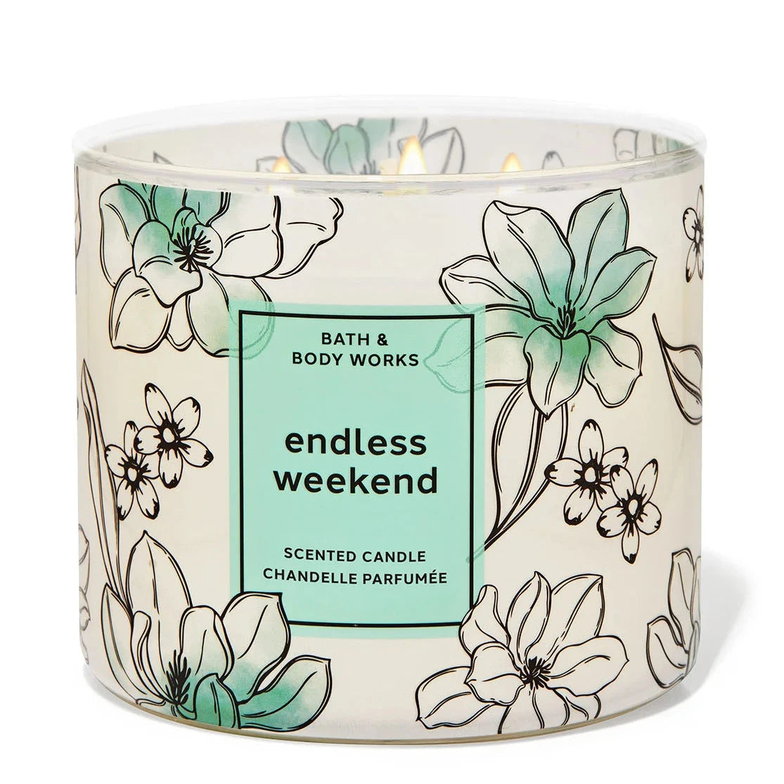 Bath & Body Works 3 Wick Candle ENDLESS WEEKEND