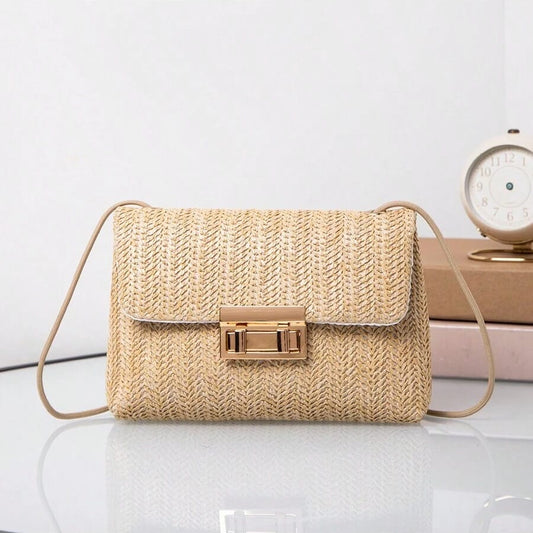 Cartera Crossbody Tipo Rattan