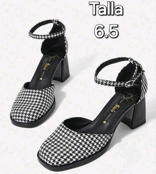 Pumps Pata de Gallo - Talla 6.5