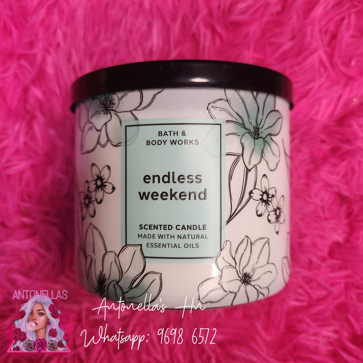 Bath & Body Works 3 Wick Candle ENDLESS WEEKEND