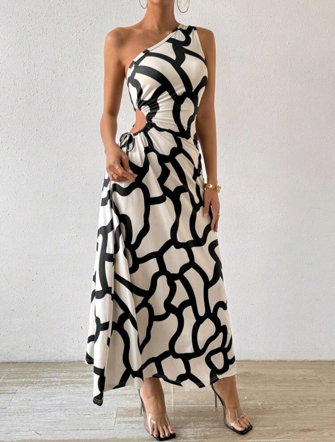 Vestido Abstracto - Stretch - Talla XL