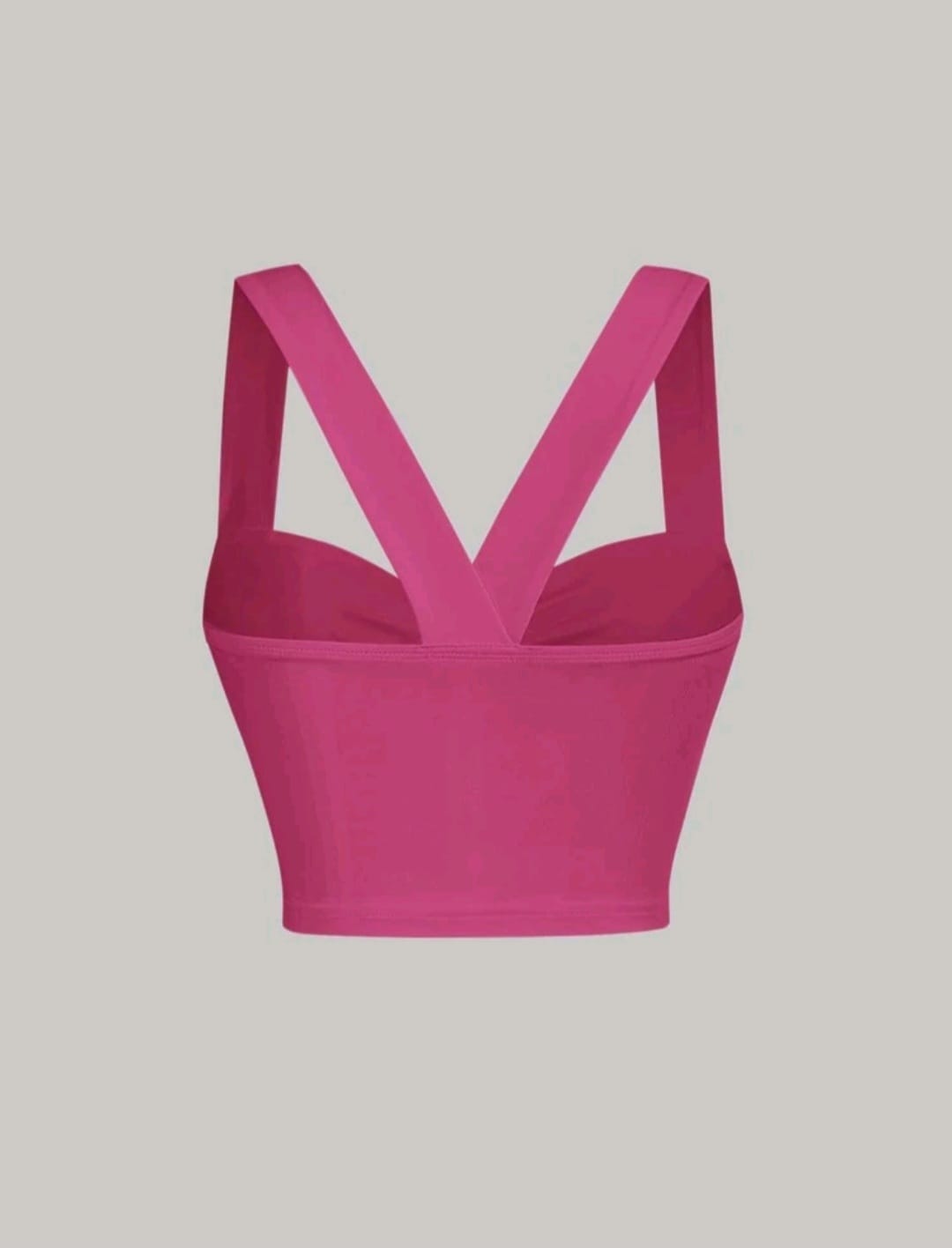 Crop Top Fuscia - Stretch -  Talla L