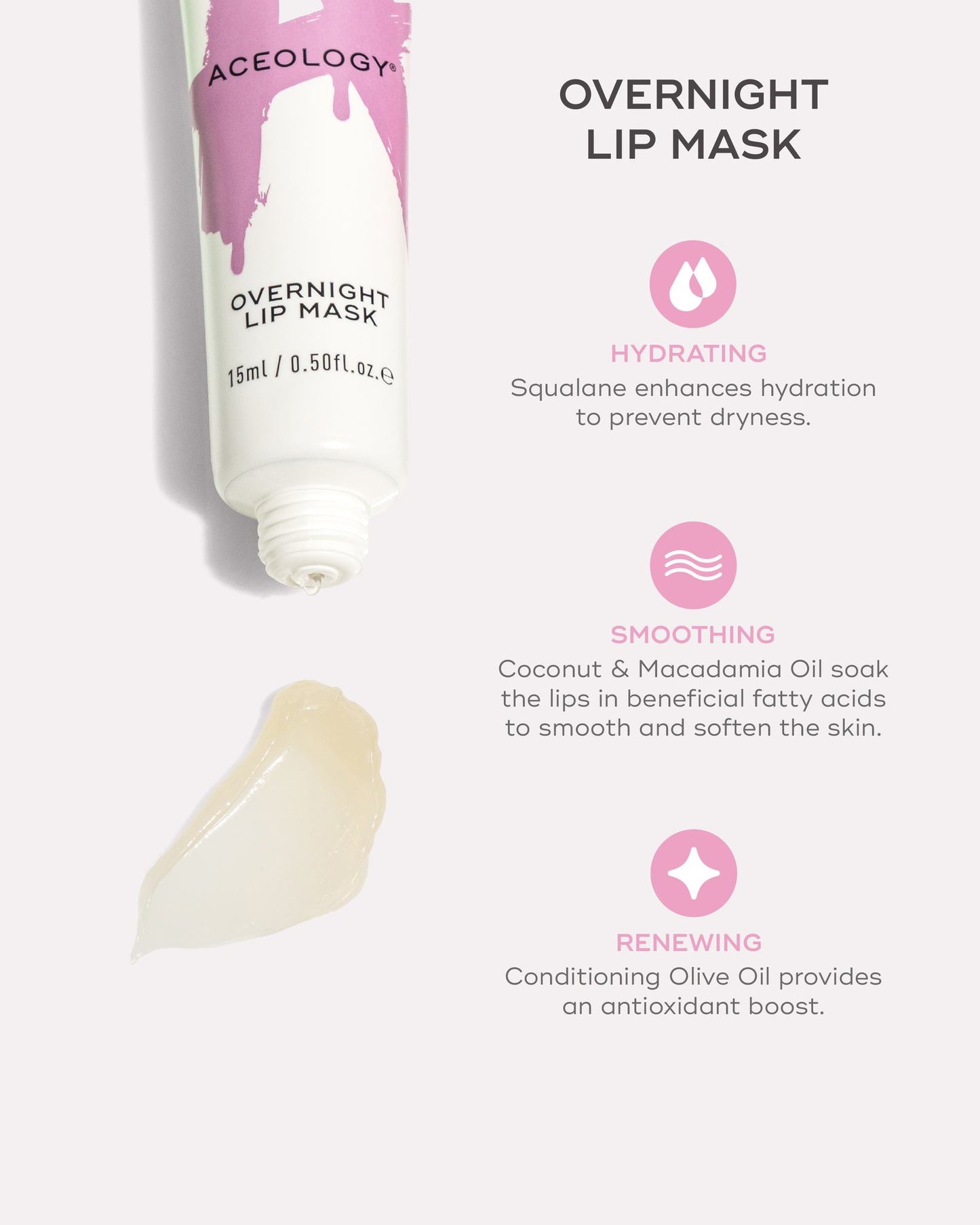 Aceology Overnight Lip Mask 15ml - Mascarilla Noctura para Labios