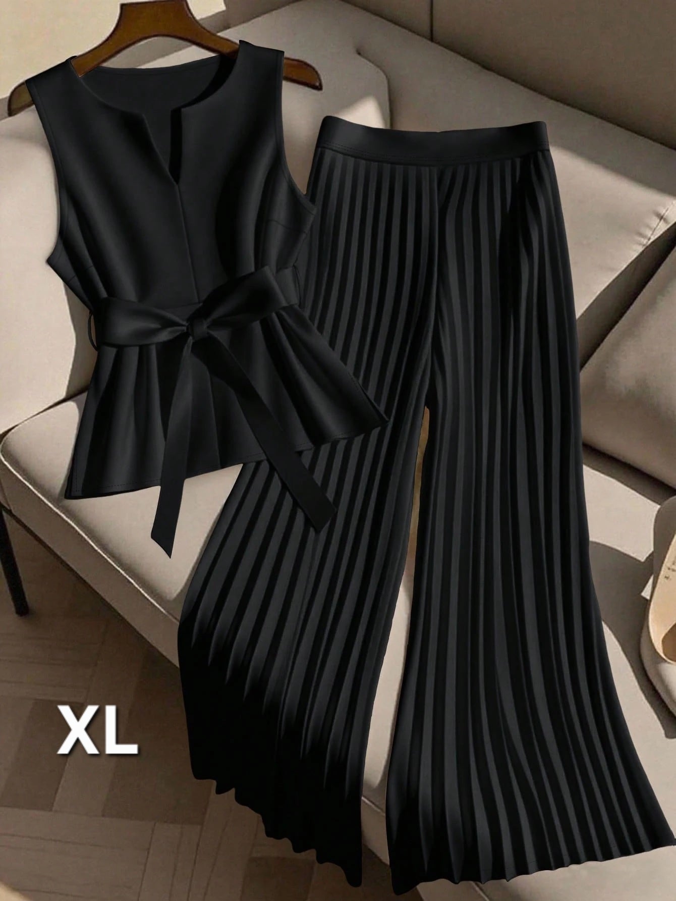 Coordinado Negro  - Poco Stretch - Talla XL