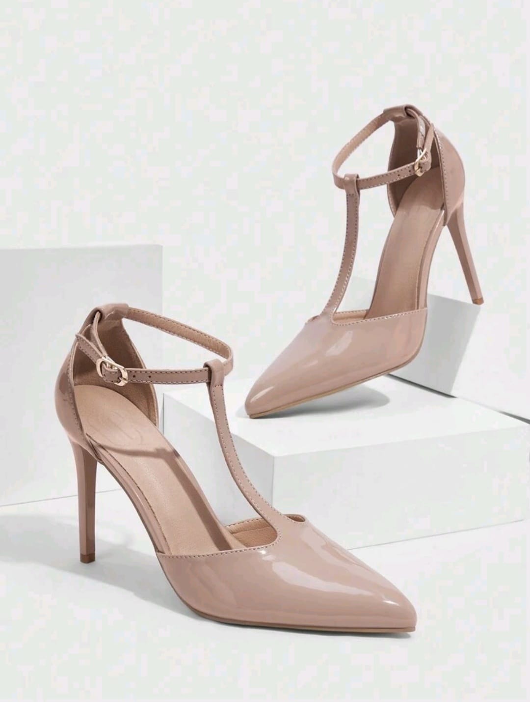 Stilettos Beige -Sharol - Talla 7